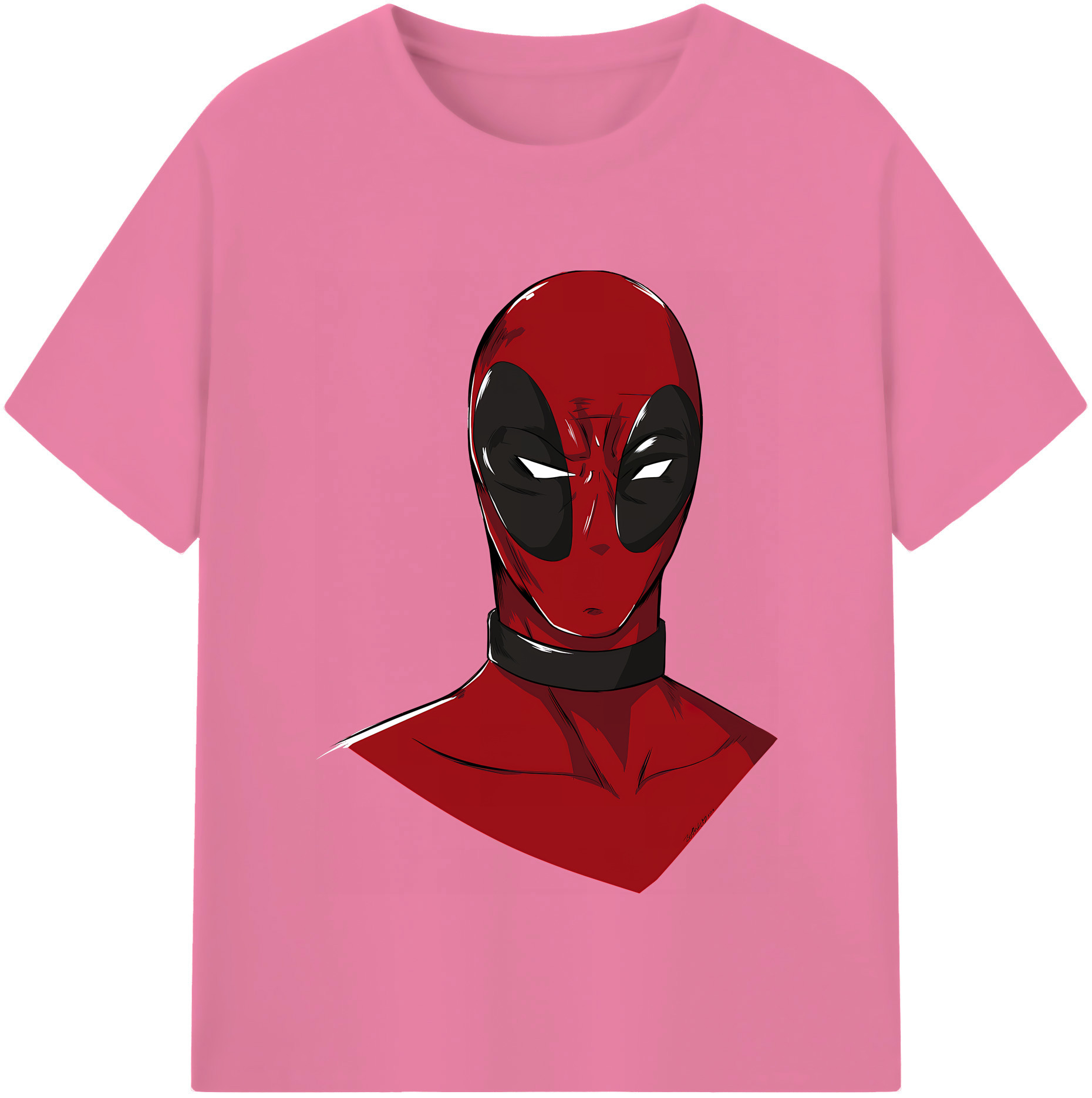 （画像用） Deadpool デッドプール 綿100％半袖Tシャツ（フロントプリント）
